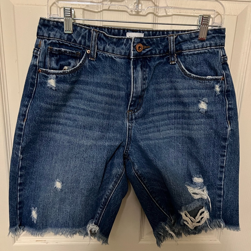 Special A Distressed Blue Denim Shorts